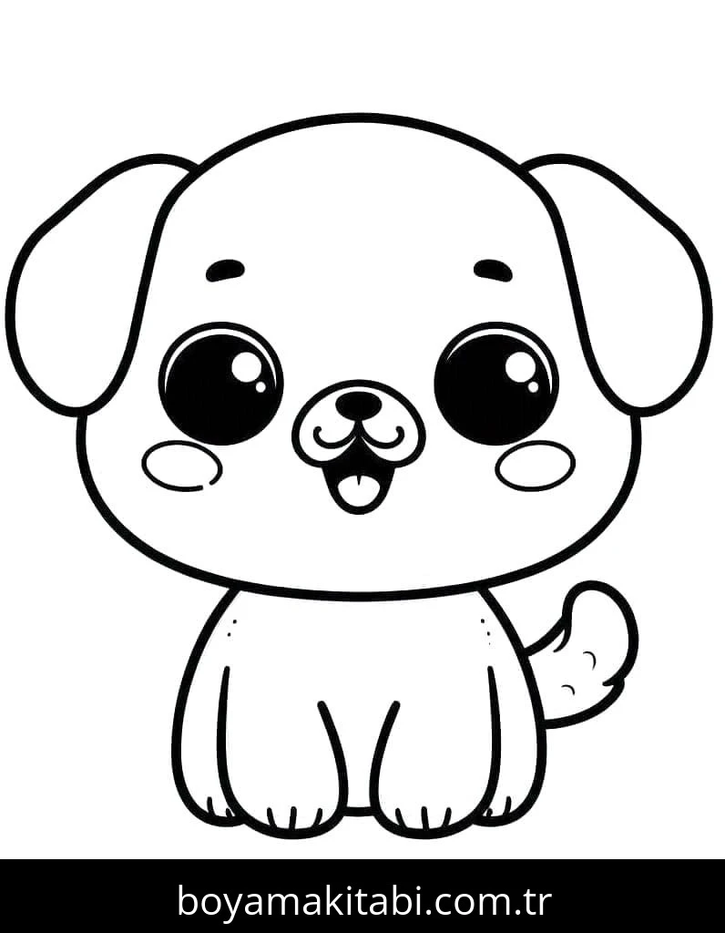 Köpek boyama sayfası #724 – kolay indirilebilir, eğlenceli öğrenme deneyimi