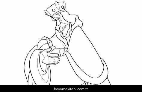 Kuğu Prenses boyama sayfası – basit çizim, kolay boyama