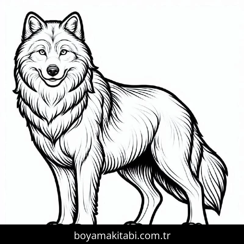 Kurt boyama sayfası – eğlenceli etkinlik, el becerilerini geliştirir
