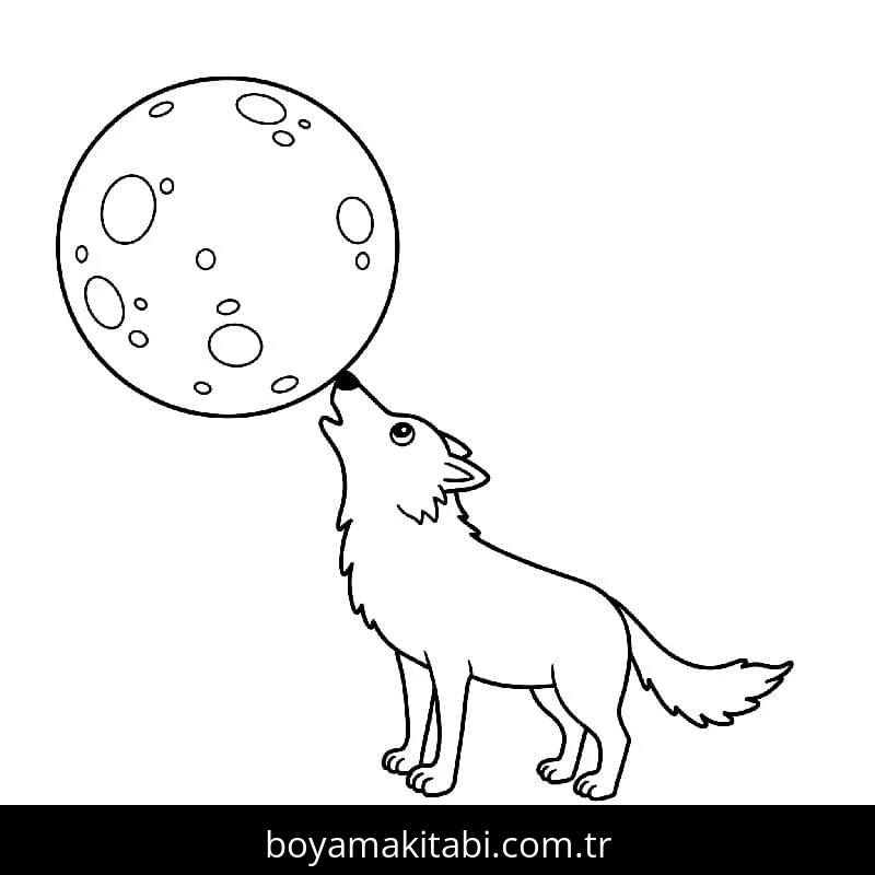 Kurt boyama sayfası – yaratıcılık, eğlenceli etkinlik