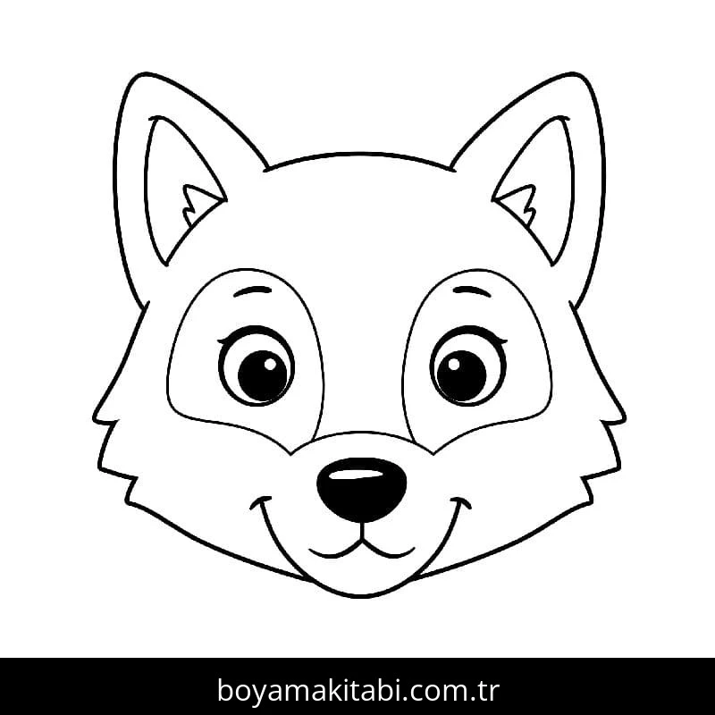 Kurt boyama sayfası – renkli çizimler, okul öncesi