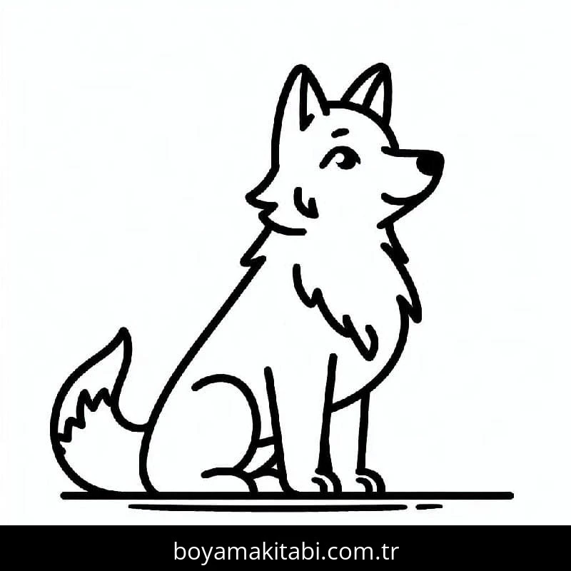 Kurt boyama sayfası – eğlenceli etkinlik, el becerilerini geliştirir