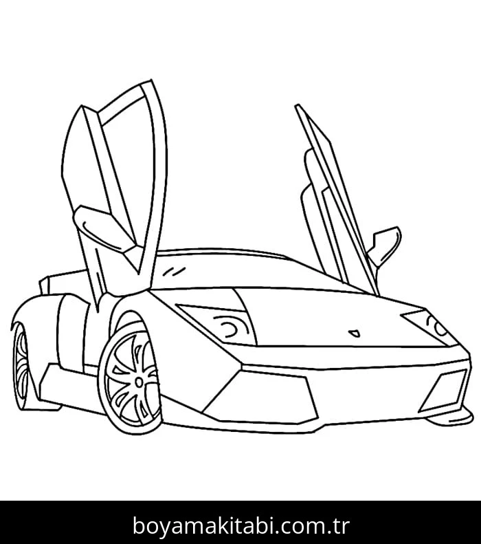 Lamborghini boyama sayfası – ücretsiz yazdır, boyama etkinliği