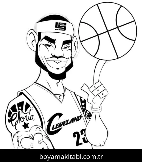 LeBron James boyama sayfası – yaratıcılığı geliştirir, keyifli zaman