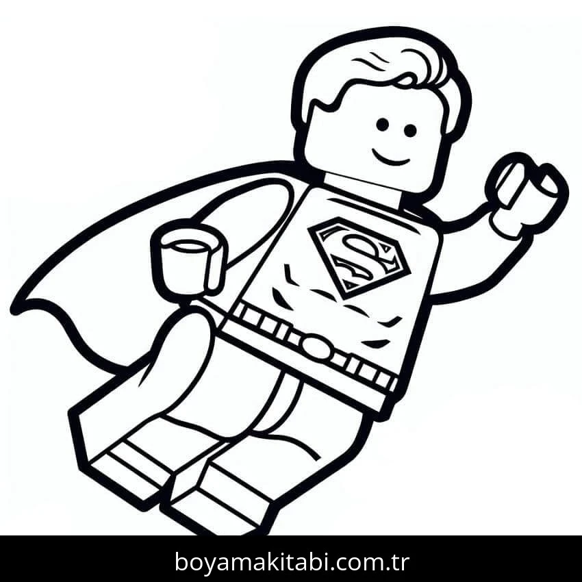 Lego boyama sayfası #73 – yaratıcılık, doğum günü partisi aktivitesi