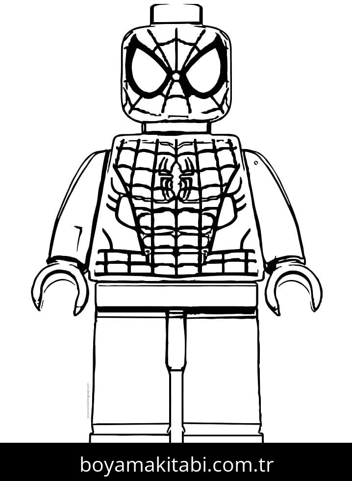 Lego boyama sayfası #86 – sabır ve özgüven kazandırır, yaratıcı sanat çalışması