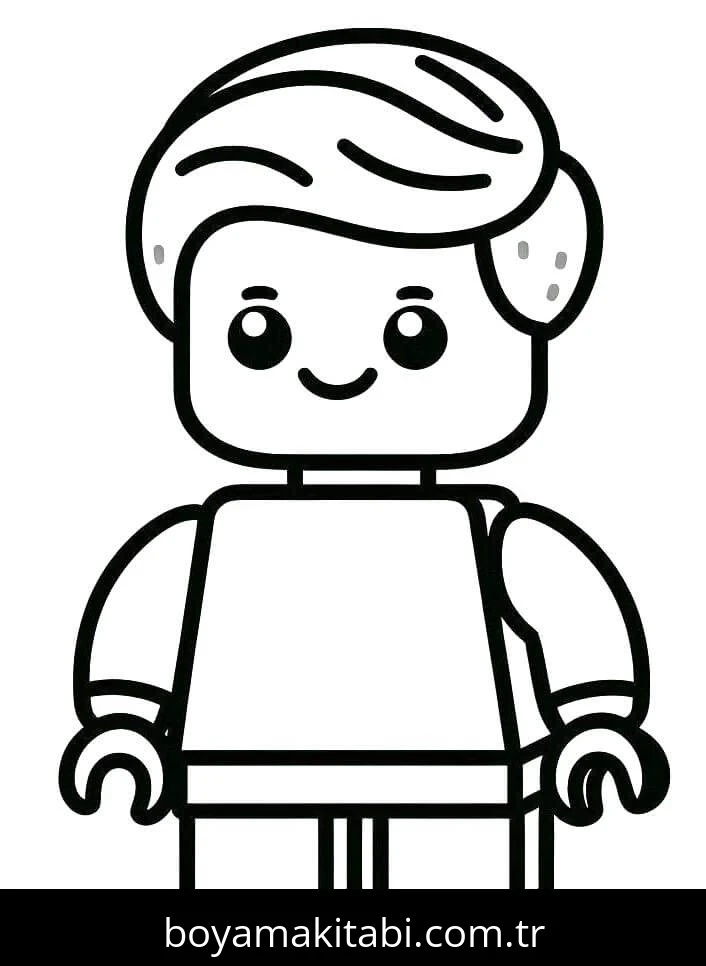 Lego boyama sayfası #89 – A4 baskıya uygun, ücretsiz yazdır