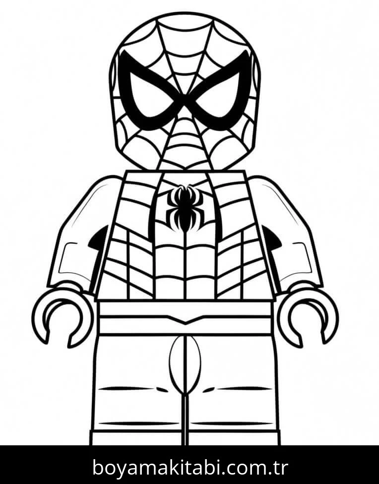 Lego boyama sayfası #90 – mürekkep tasarrufu sağlar, PDF indir