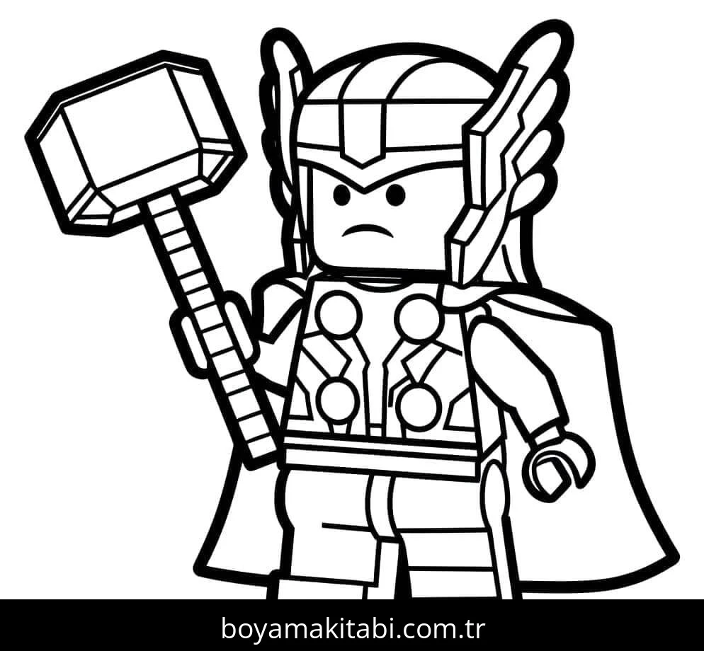 Lego boyama sayfası #91 – tamamen ücretsiz, çocuklar için
