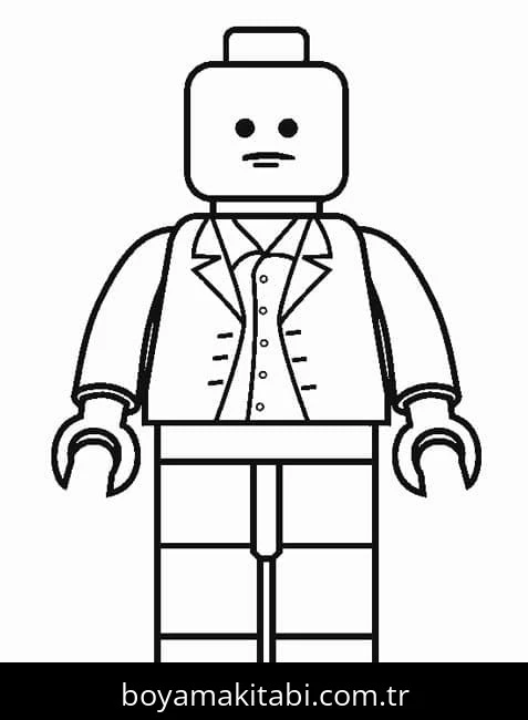 Lego boyama sayfası #92 – günlük etkinlik önerisi, kolay boyama