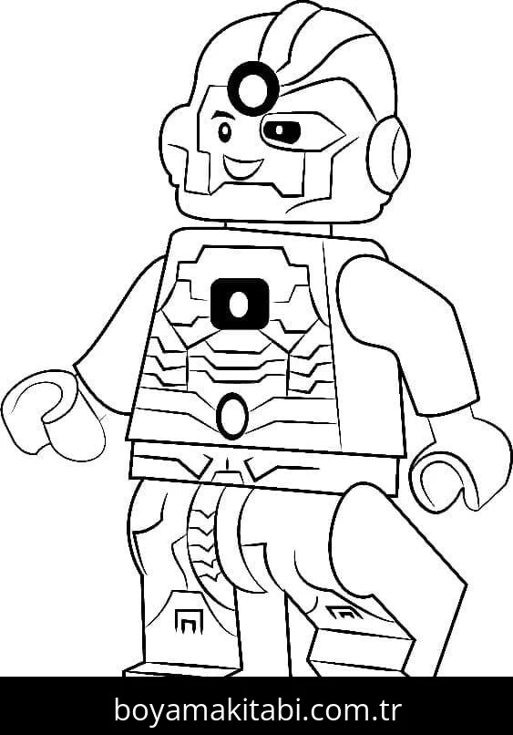 Lego boyama sayfası #117 – ilkokul öğrencileri için, hayal gücünü besler