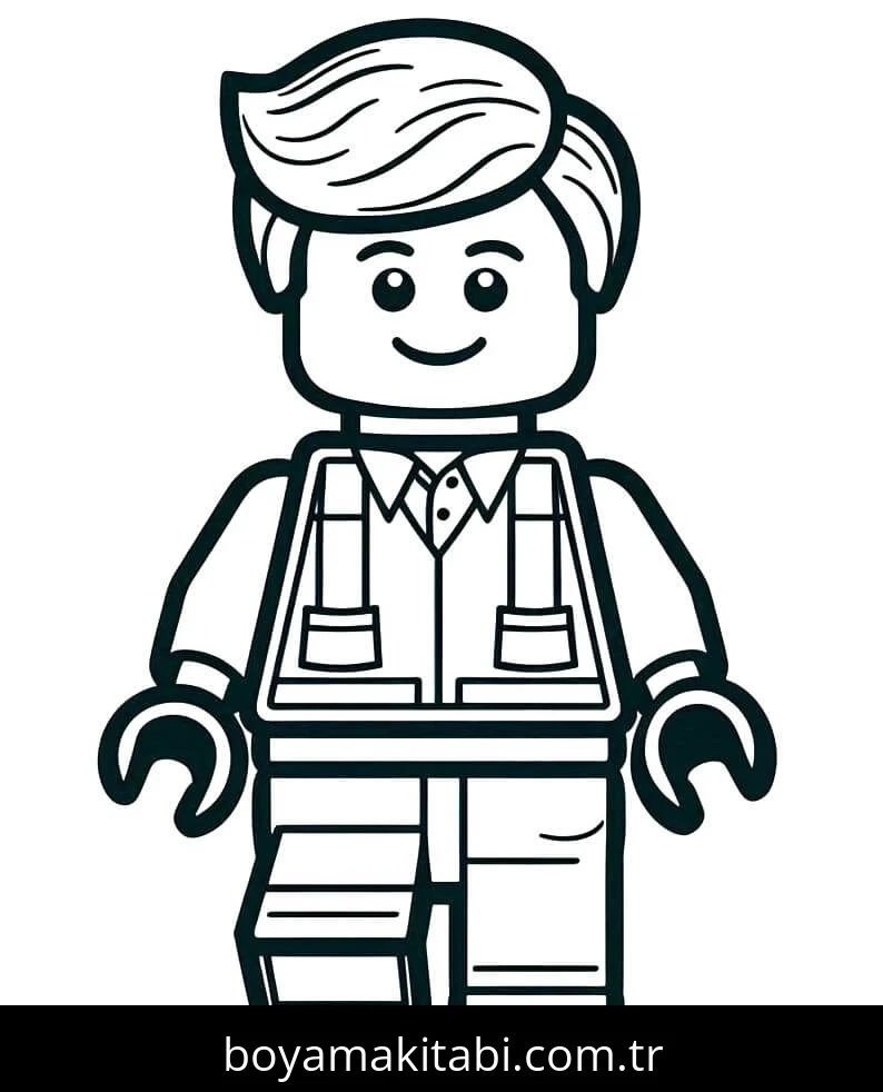 Lego boyama sayfası #124 – hayal gücünü besler, tamamen ücretsiz