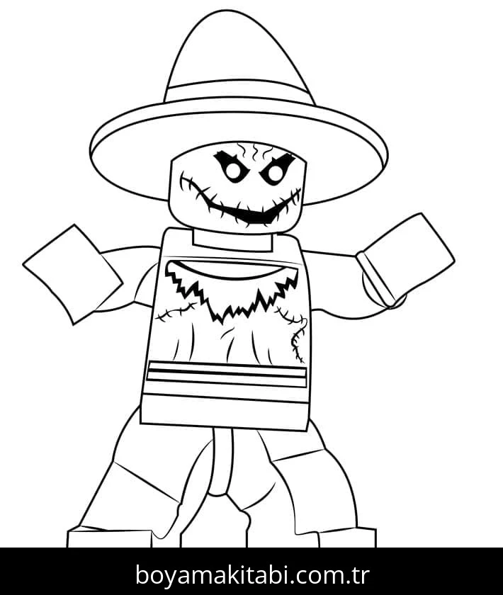 Lego boyama sayfası #139 – kolay boyama, eğitici aktivite