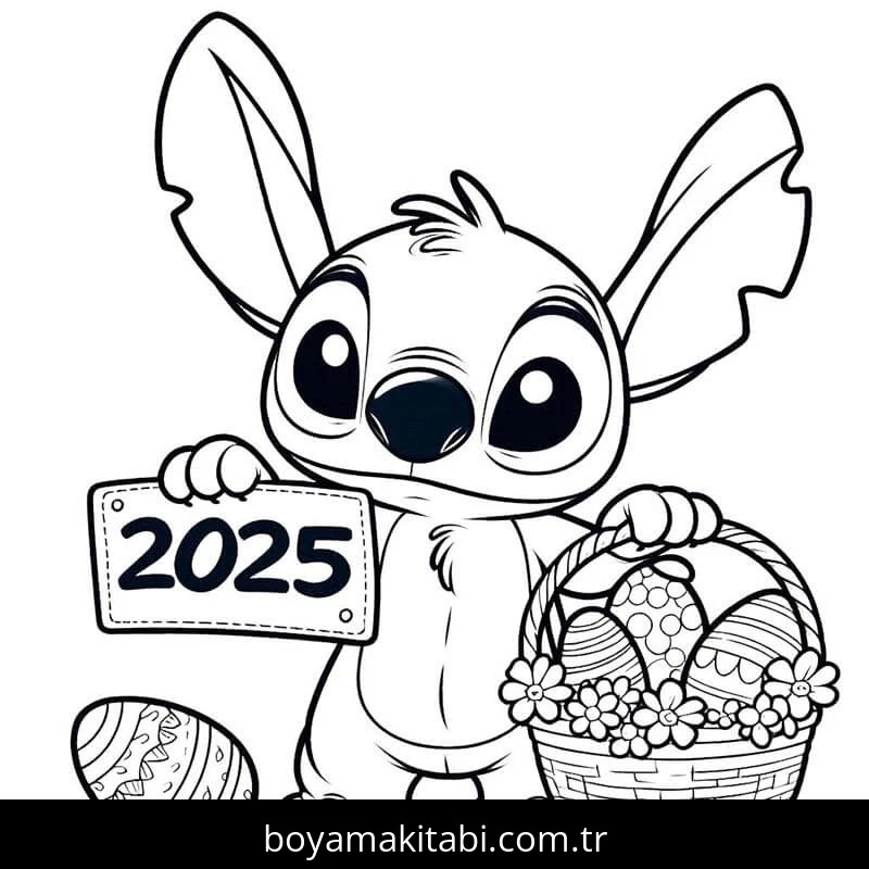 Lilo ve Stitch boyama sayfası – okul öncesi, evde etkinlik