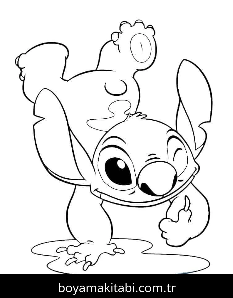 Lilo ve Stitch boyama sayfası – boyama çalışması, yaratıcılığı geliştirir