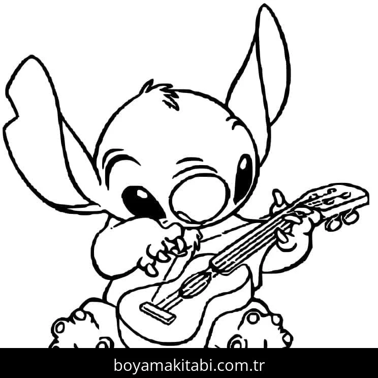 Lilo ve Stitch boyama sayfası – okul öncesi, evde etkinlik