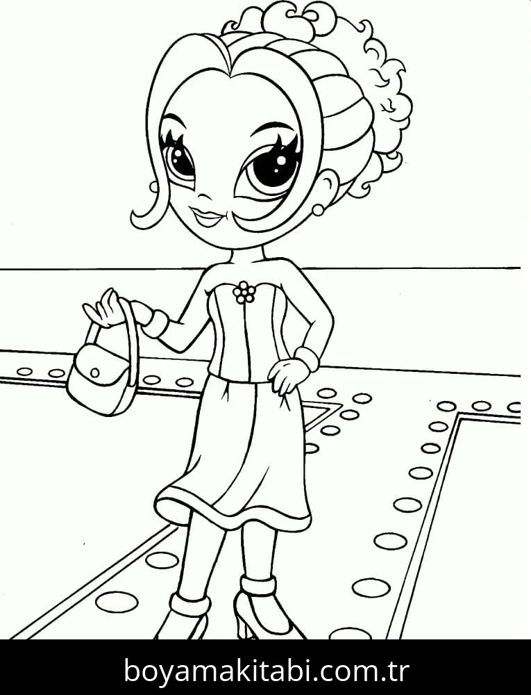 Lisa Frank boyama sayfası – keyifli zaman, renkli çizimler