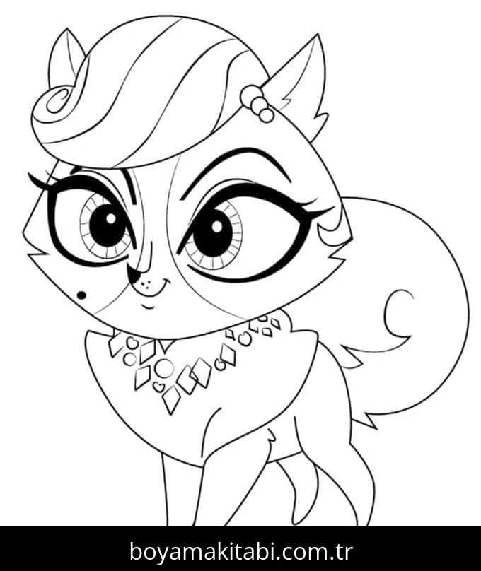 Littlest Pet Shop boyama sayfası – çocuklar için, çizgi film temalı