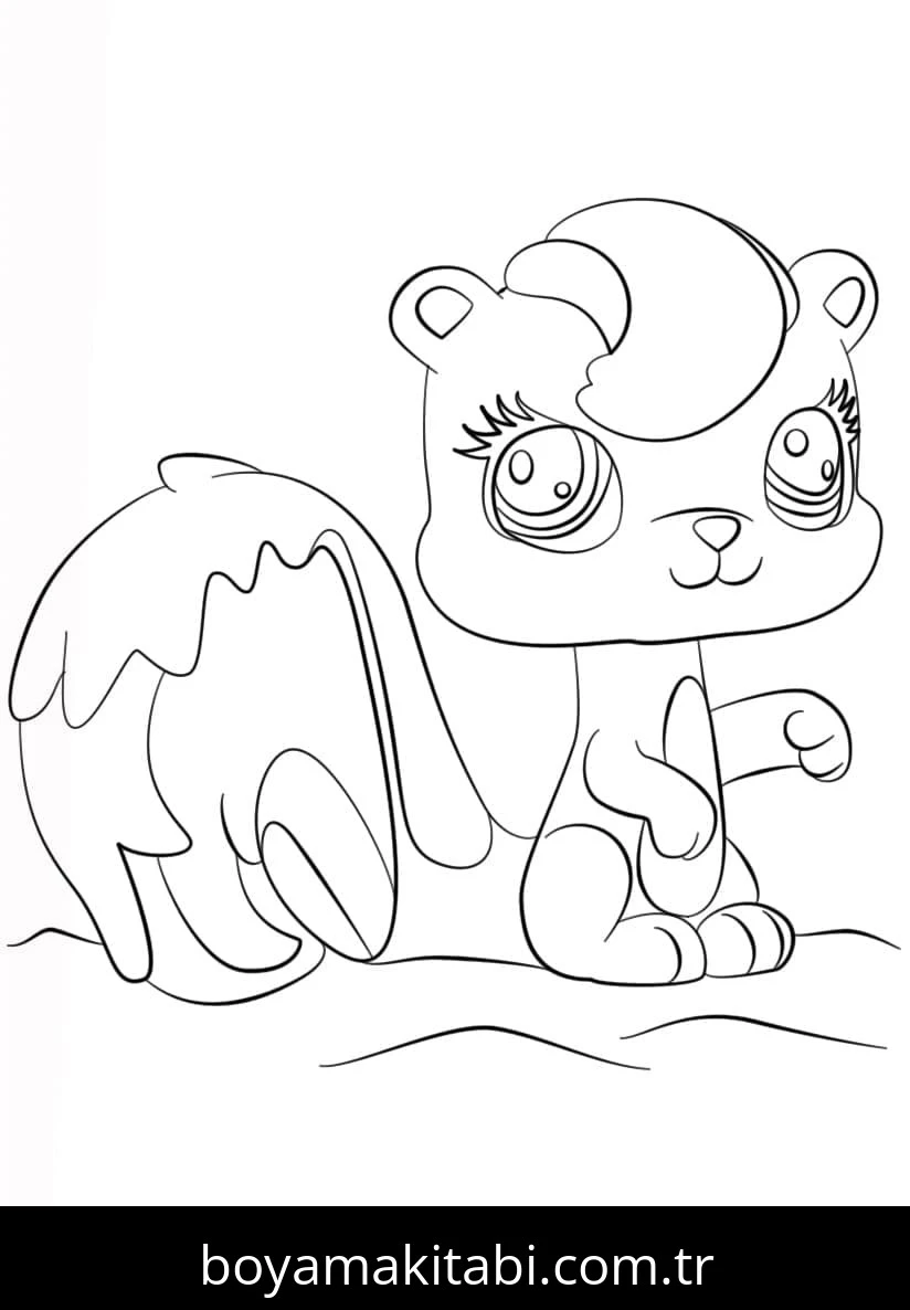 Littlest Pet Shop boyama sayfası – boyama etkinliği, çocuk aktivitesi