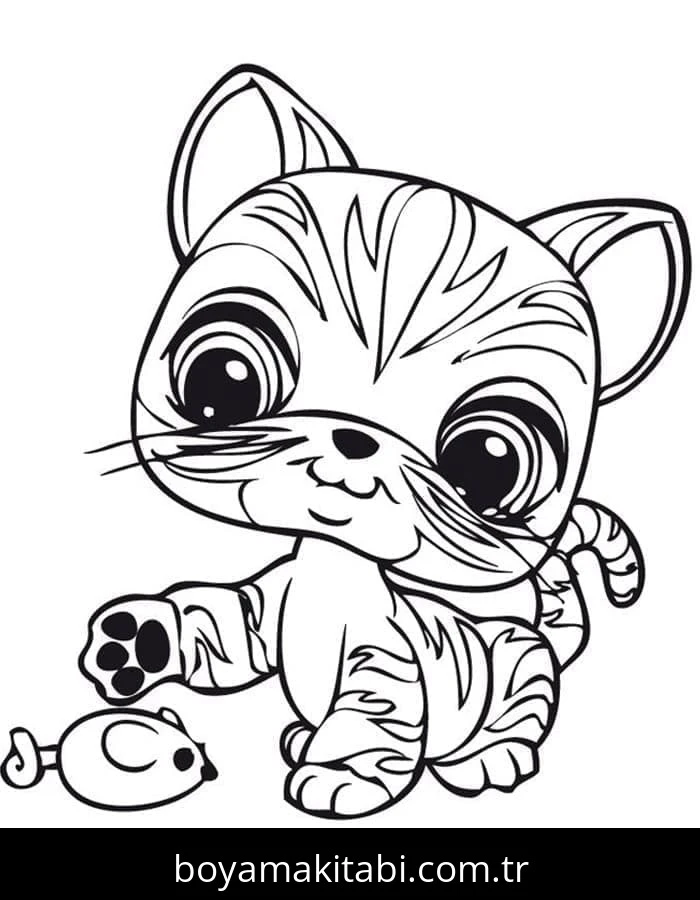 Littlest Pet Shop boyama sayfası – keyifli zaman, renkli çizimler