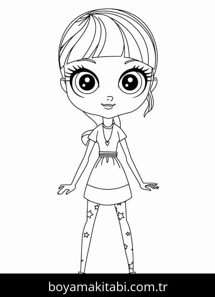 Littlest Pet Shop boyama sayfası – sanatsal çalışma, çocuklar için