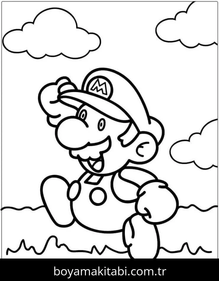 Mario boyama sayfası #156 – eğlenceli öğrenme deneyimi, okul öncesi