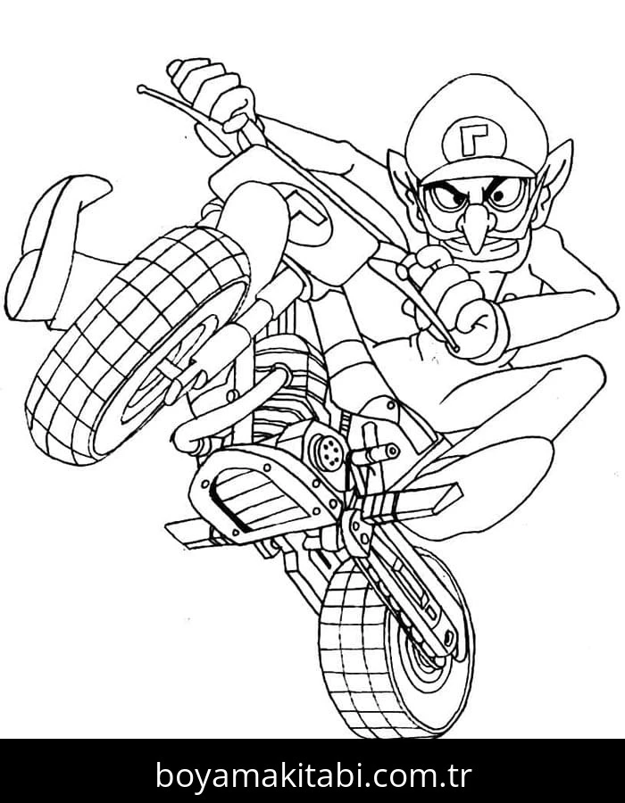 Mario Kart boyama sayfası – ücretsiz yazdır, boyama etkinliği