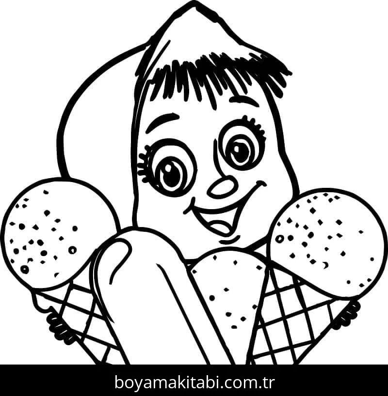 Maşa ile Koca Ayı boyama sayfası – boyama etkinliği, çocuk aktivitesi