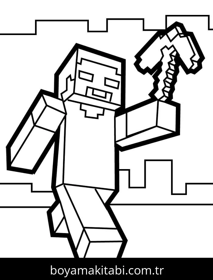 Minecraft boyama sayfası #303 – yaratıcılık, doğum günü partisi aktivitesi