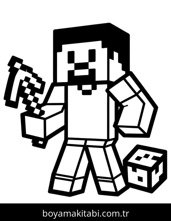 Minecraft boyama sayfası #311 – sınıf etkinliği, kolay indirilebilir