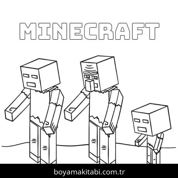 Minecraft boyama sayfası #327 – PDF indir, sevimli karakter