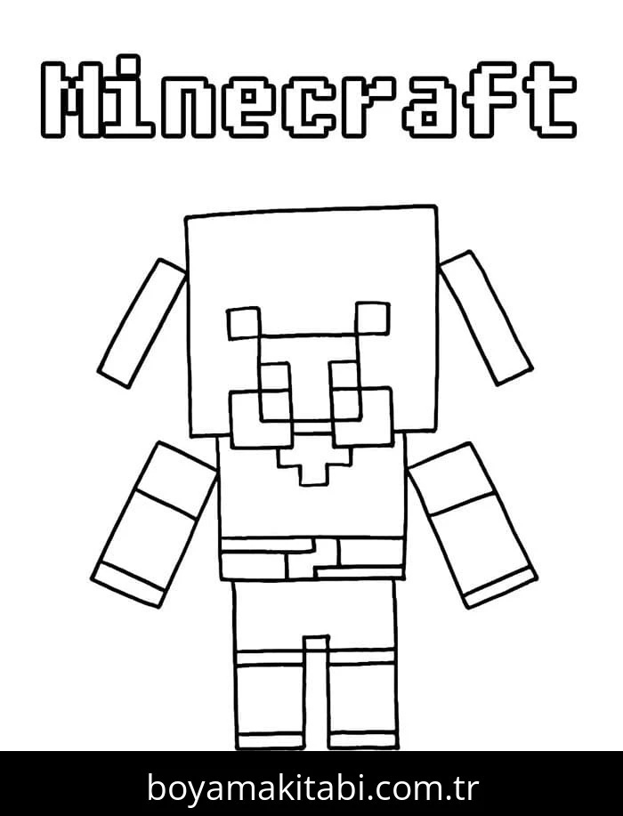 Minecraft boyama sayfası #330 – eğlenceli etkinlik, el becerilerini geliştirir