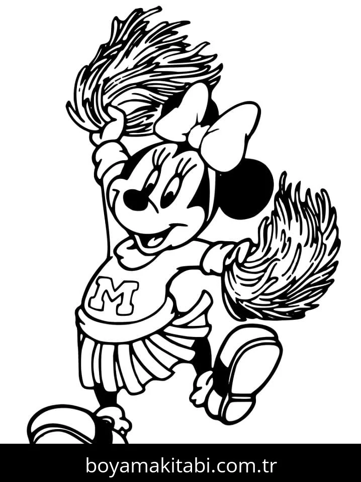 Minnie Mouse boyama sayfası #117 – evde etkinlik, anaokulu etkinliği