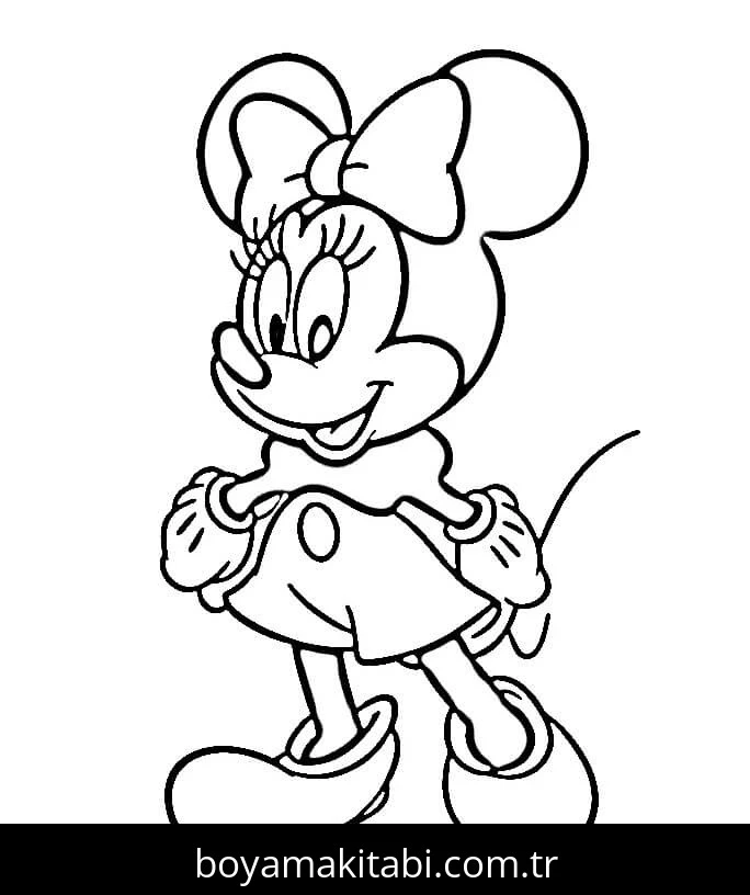 Minnie Mouse boyama sayfası #121 – yaratıcılık, doğum günü partisi aktivitesi