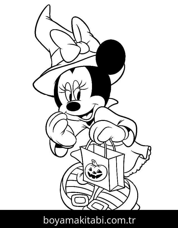 Minnie Mouse boyama sayfası #139 – günlük etkinlik önerisi, kolay boyama