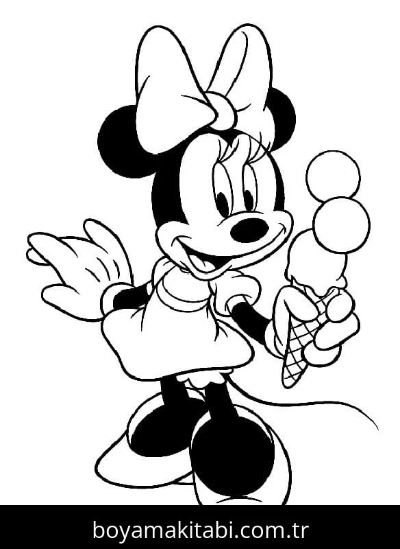 Minnie Mouse boyama sayfası #141 – çocuklarla kaliteli zaman, yaratıcılığı geliştirir