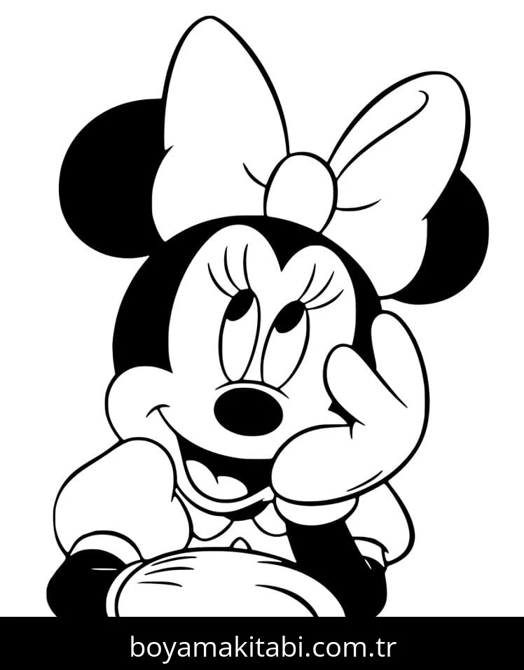Minnie Mouse boyama sayfası #142 – eğlenceli öğrenme deneyimi, okul öncesi