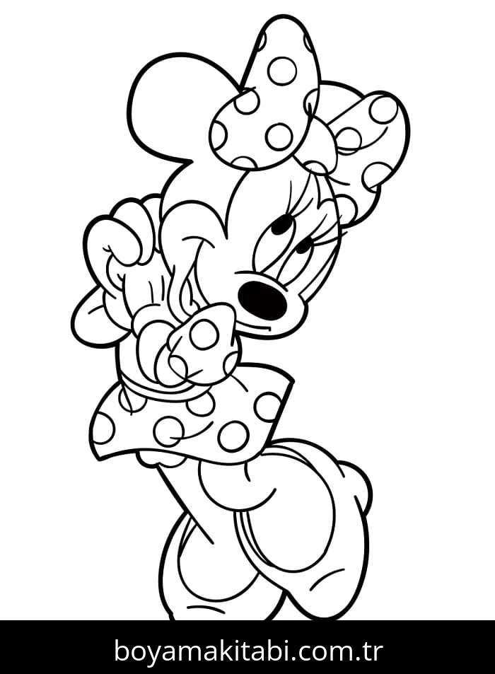 Minnie Mouse boyama sayfası #143 – ücretsiz yazdır, boyama etkinliği