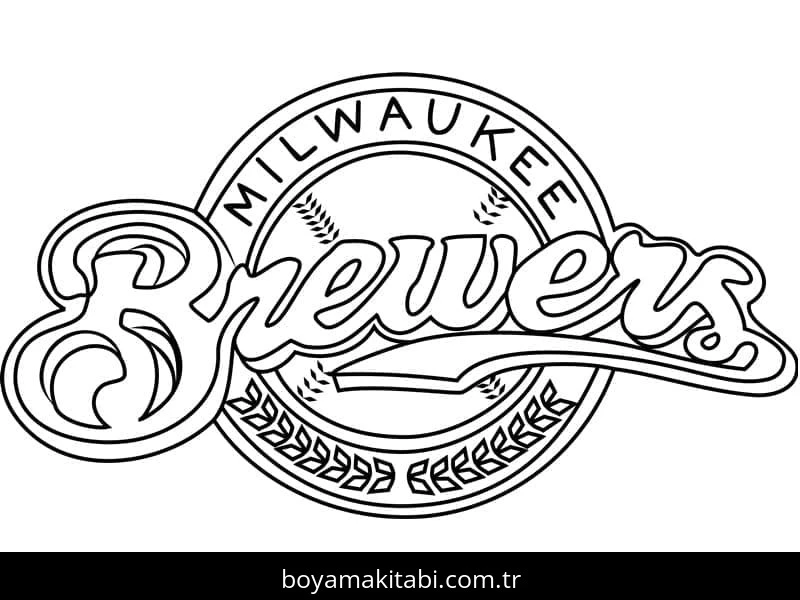 MLB boyama sayfası – renkli çizimler, okul öncesi