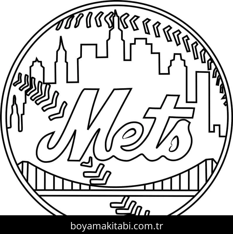 MLB boyama sayfası – boyama etkinliği, çocuk aktivitesi