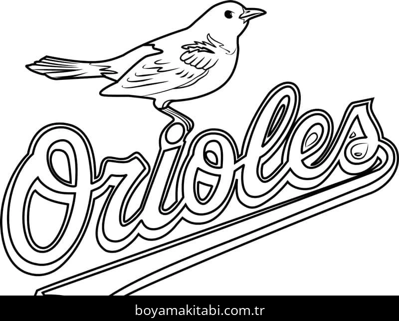 MLB boyama sayfası – renkli çizimler, okul öncesi