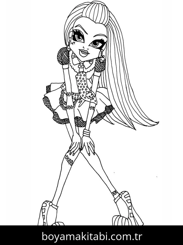 Monster High (Canavar High) boyama sayfası – ücretsiz yazdır, boyama etkinliği