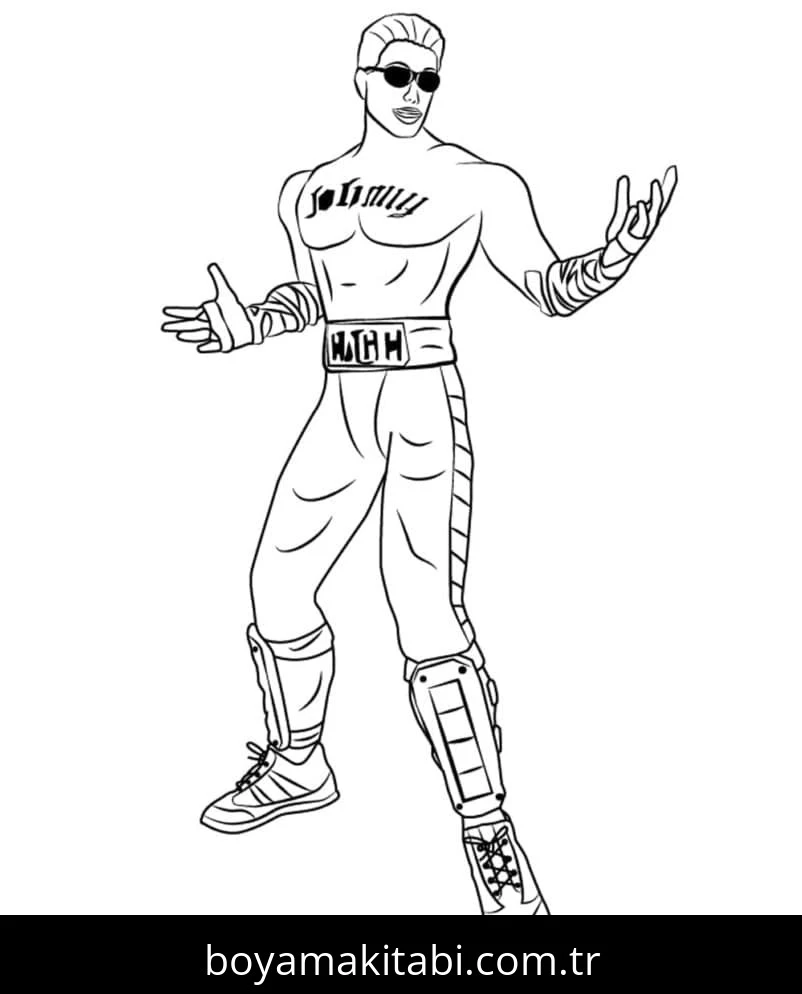 Mortal Kombat boyama sayfası – çocuk aktivitesi, PDF indir