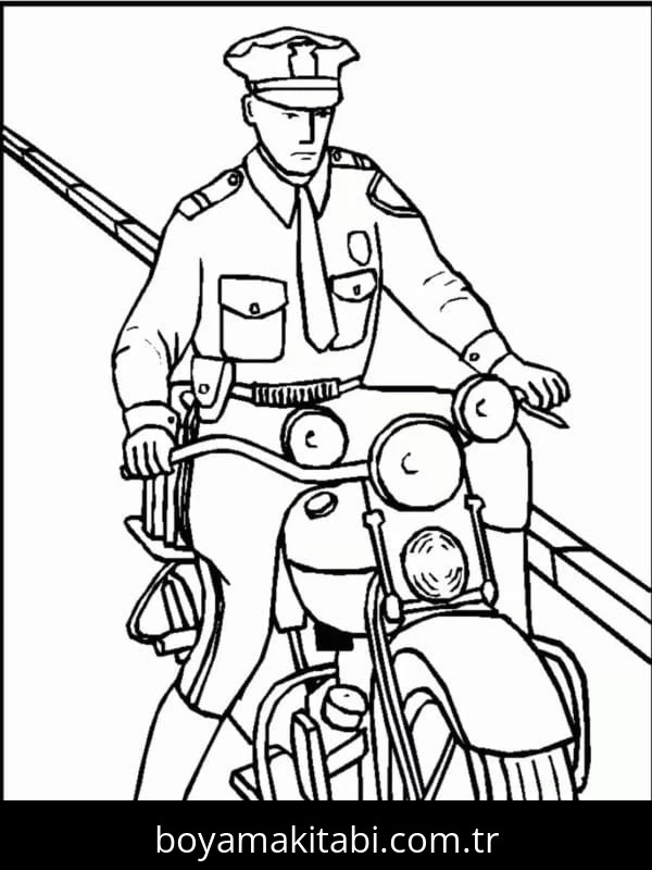 Motosiklet boyama sayfası #204 – anaokulu etkinliği, motor becerileri destekler
