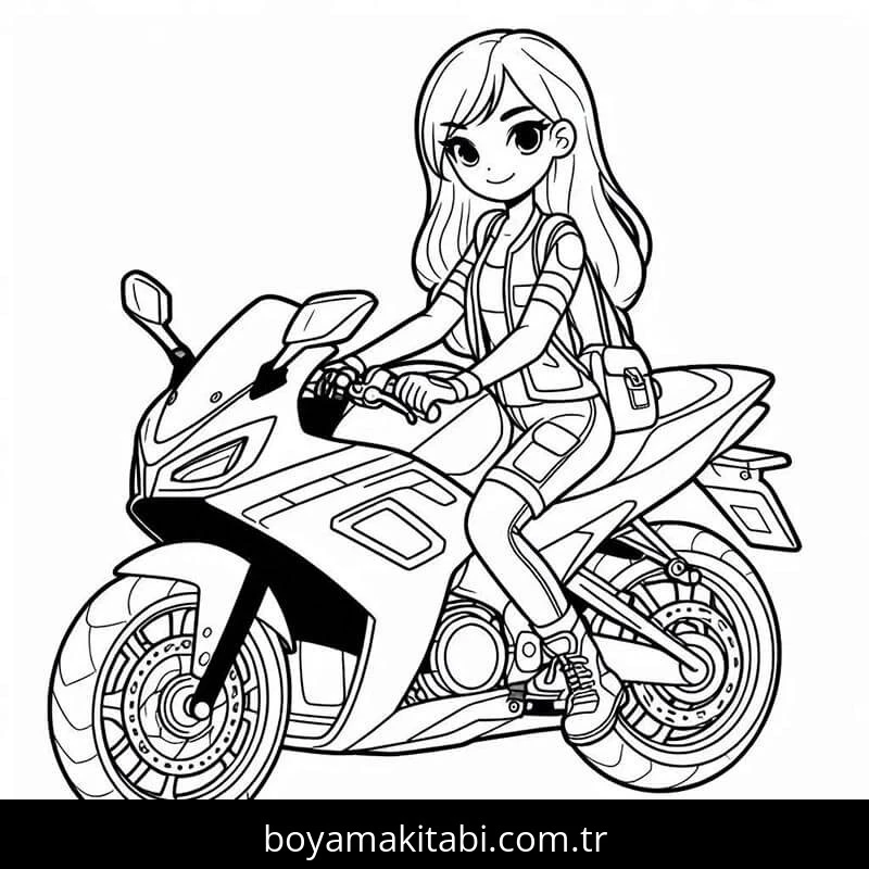 Motosiklet boyama sayfası #207 – yaz tatili etkinliği, sabır ve özgüven kazandırır