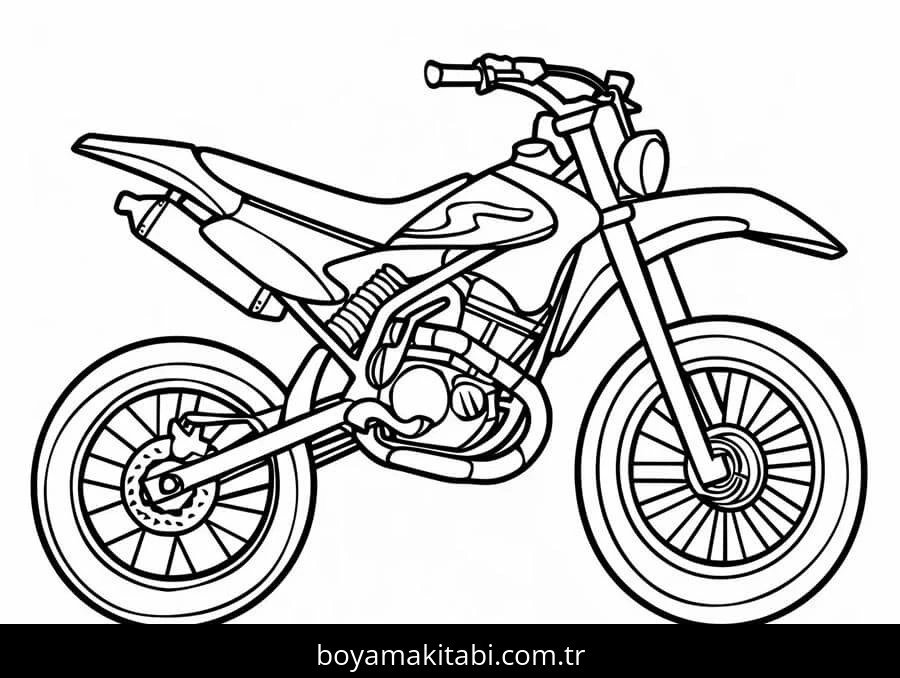 Motosiklet boyama sayfası #208 – doğum günü partisi aktivitesi, ekran süresine alternatif