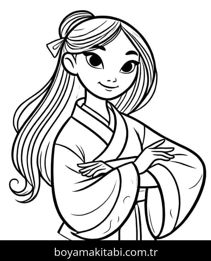 Mulan boyama sayfası #57 – yaz tatili etkinliği, sabır ve özgüven kazandırır