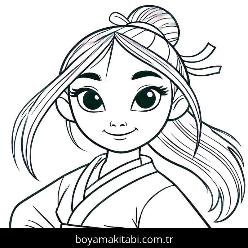 Mulan boyama sayfası – ücretsiz yazdır, boyama etkinliği