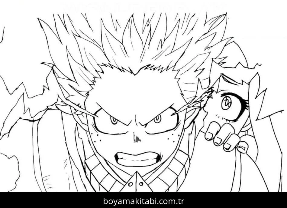 My Hero Academia boyama sayfası #133 – boyama etkinliği, çocuk aktivitesi