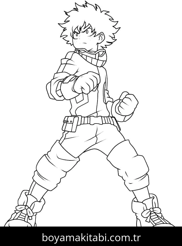 My Hero Academia boyama sayfası – ücretsiz yazdır, boyama etkinliği